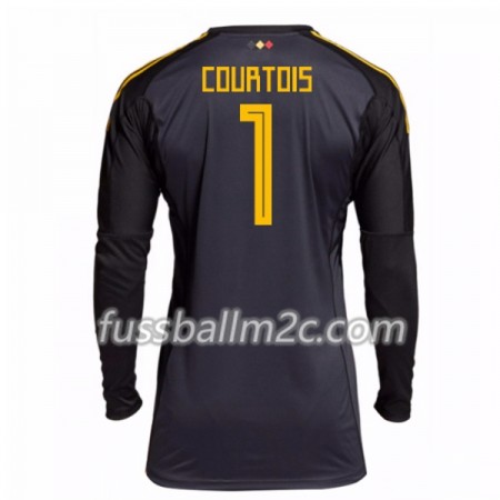 Fußballtrikots Belgien Courtois 1 Torwart Heim Trikotsatz WM 2018